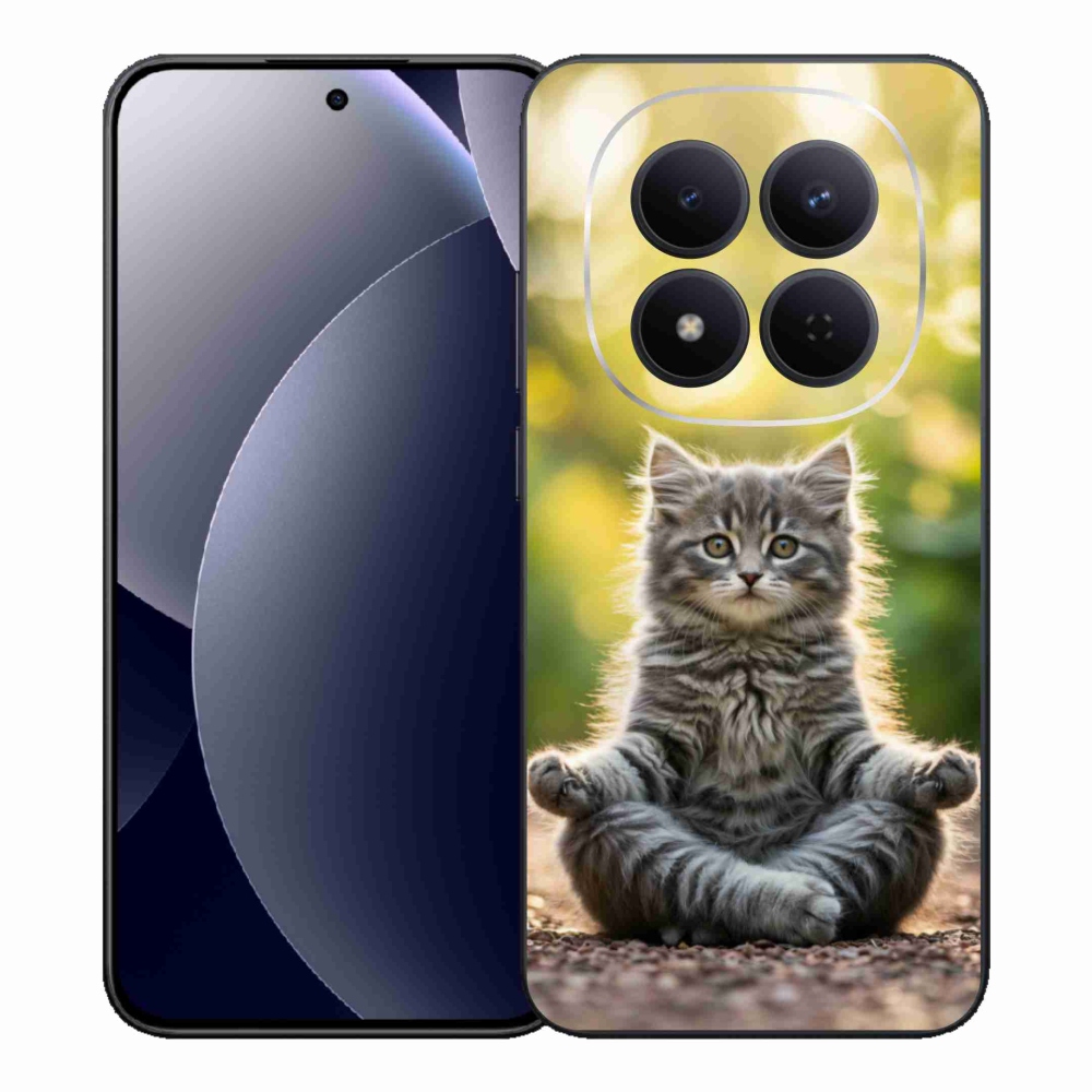 Gélový kryt mmCase na Xiaomi Redmi Note 15 Pro 5G - meditujúce mačiatko