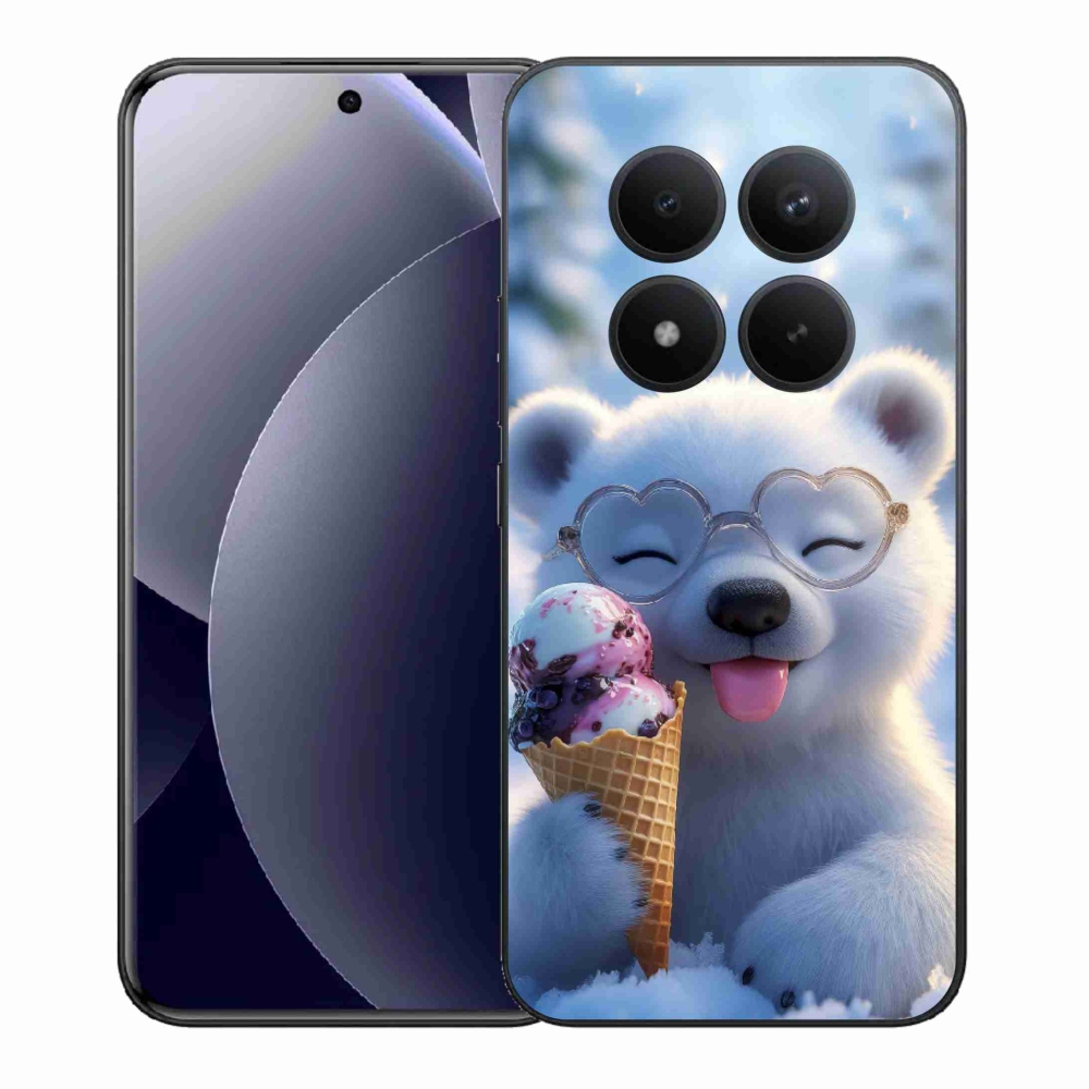 Gélový kryt mmCase na Xiaomi Redmi Note 15 Pro+ 5G - medvedík so zmrzlinou