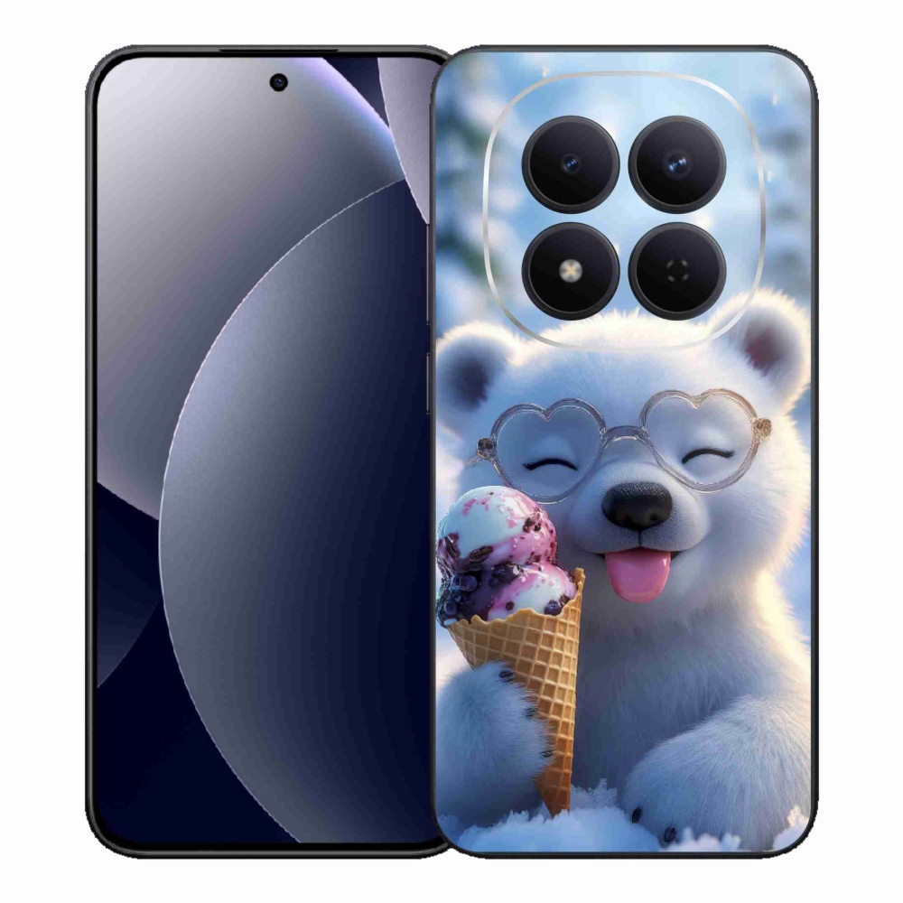 Gélový kryt mmCase na Xiaomi Redmi Note 15 Pre 5G - medvedík so zmrzlinou
