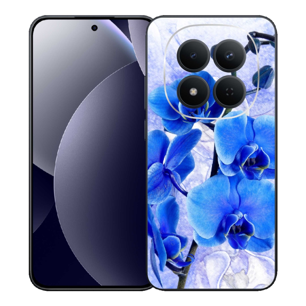 Gélový kryt mmCase na Xiaomi Redmi Note 15 Pro 5G - modré kvety