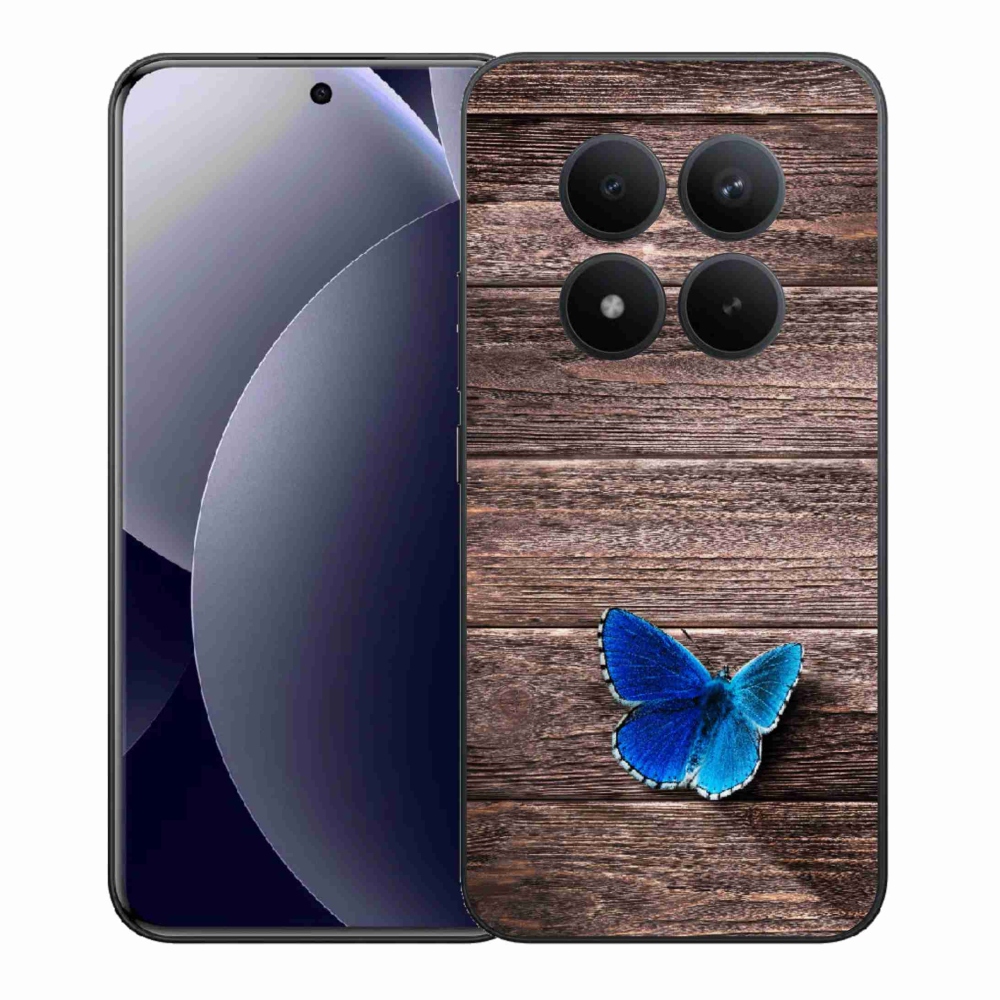 Gélový kryt mmCase na Xiaomi Redmi Note 15 Pro+ 5G/Xiaomi Poco M8 Pro 5G - modrý motýľ 1