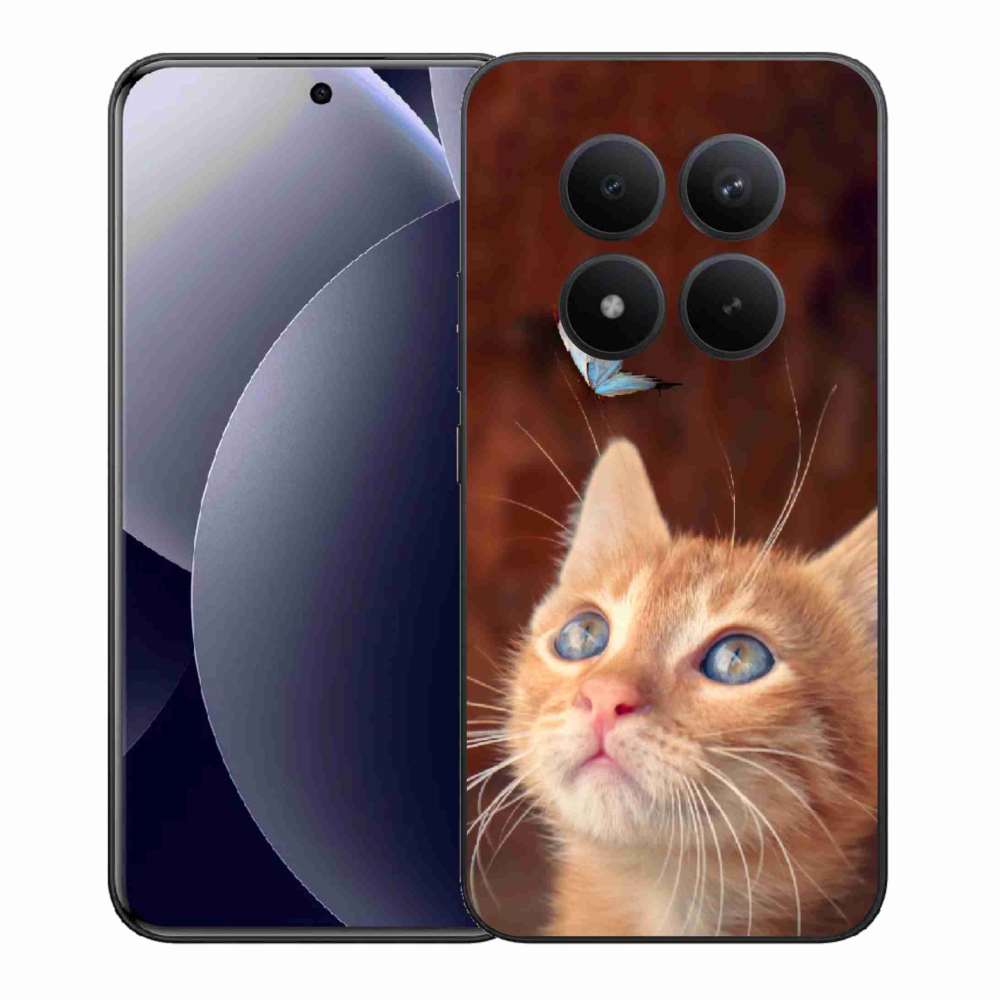 Gélový kryt mmCase na Xiaomi Redmi Note 15 Pro+ 5G/Xiaomi Poco M8 Pro 5G - motýľ a mačiatko