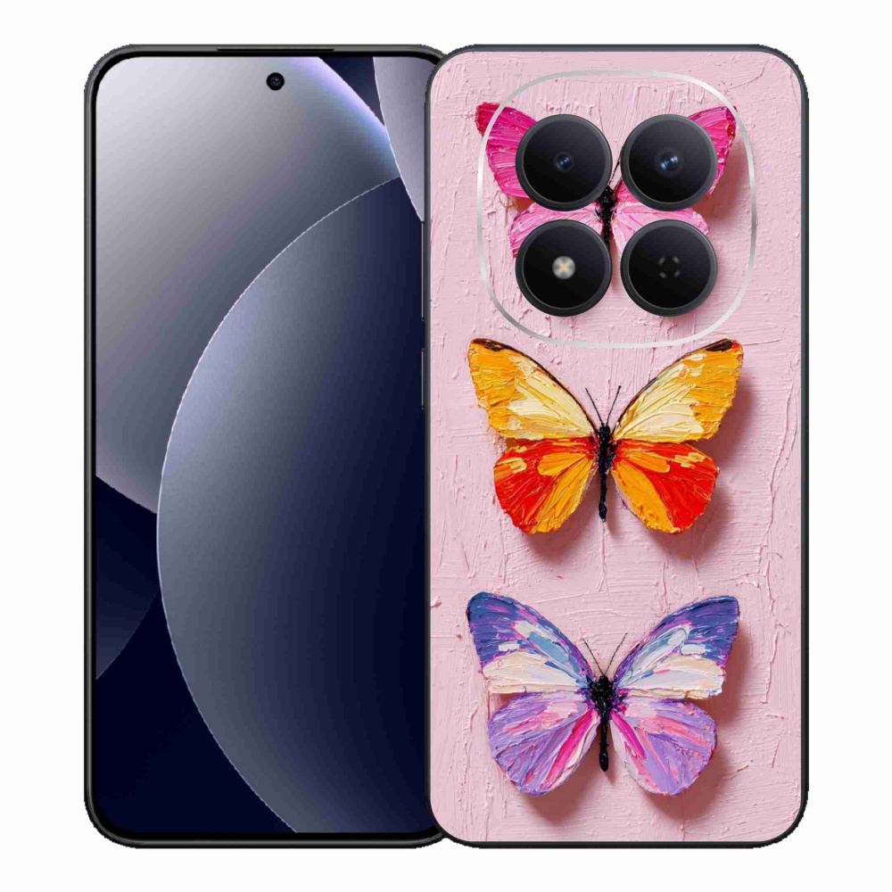 Gélový kryt mmCase na Xiaomi Redmi Note 15 Pro 5G - motýlia trojica