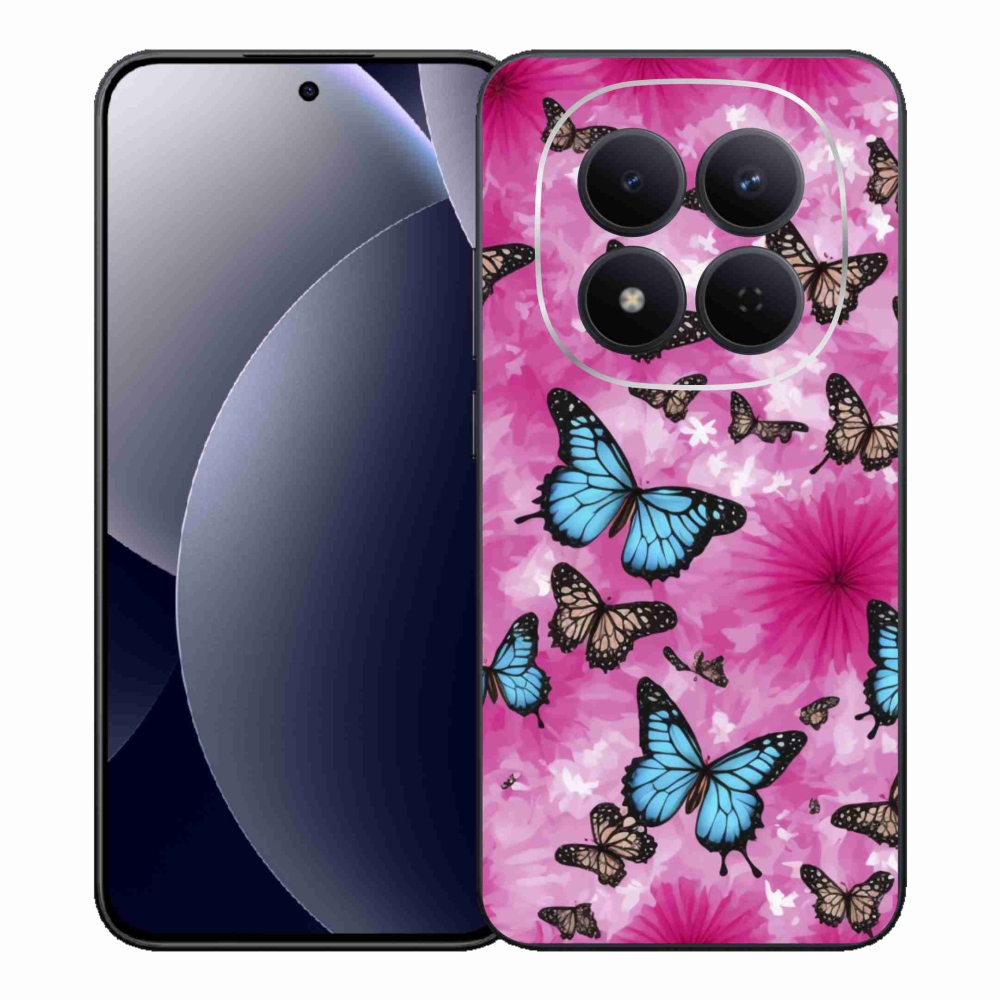 Gélový kryt mmCase na Xiaomi Redmi Note 15 Pro 5G - motýlia záhrada