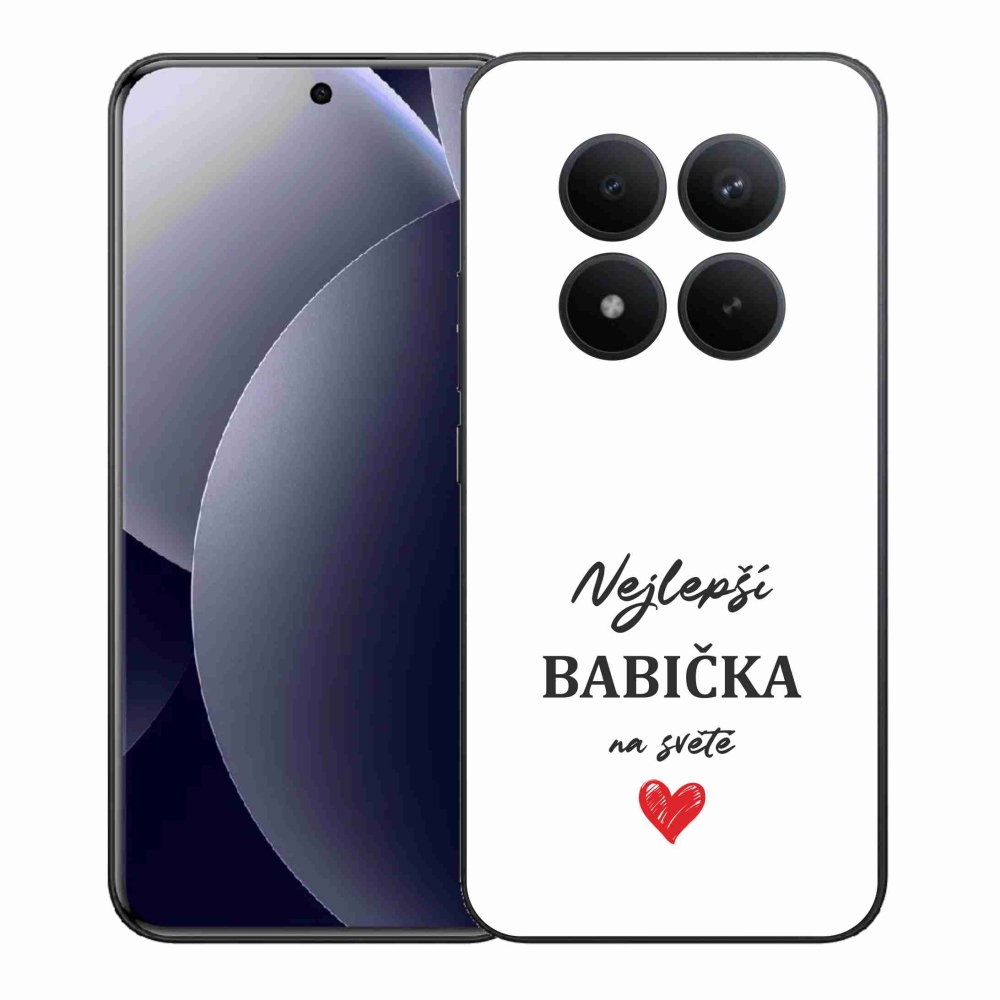Gélový kryt mmCase na Xiaomi Redmi Note 15 Pro+ 5G/Xiaomi Poco M8 Pro 5G - najlepšia babička 1 biele pozadie