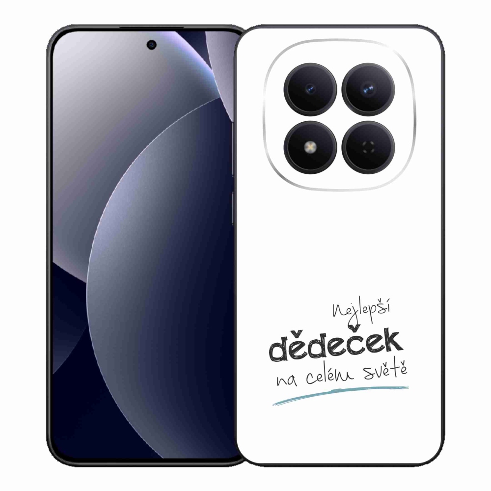 Gélový kryt mmCase na Xiaomi Redmi Note 15 Pro 5G - najlepší dedko 3 biele pozadie