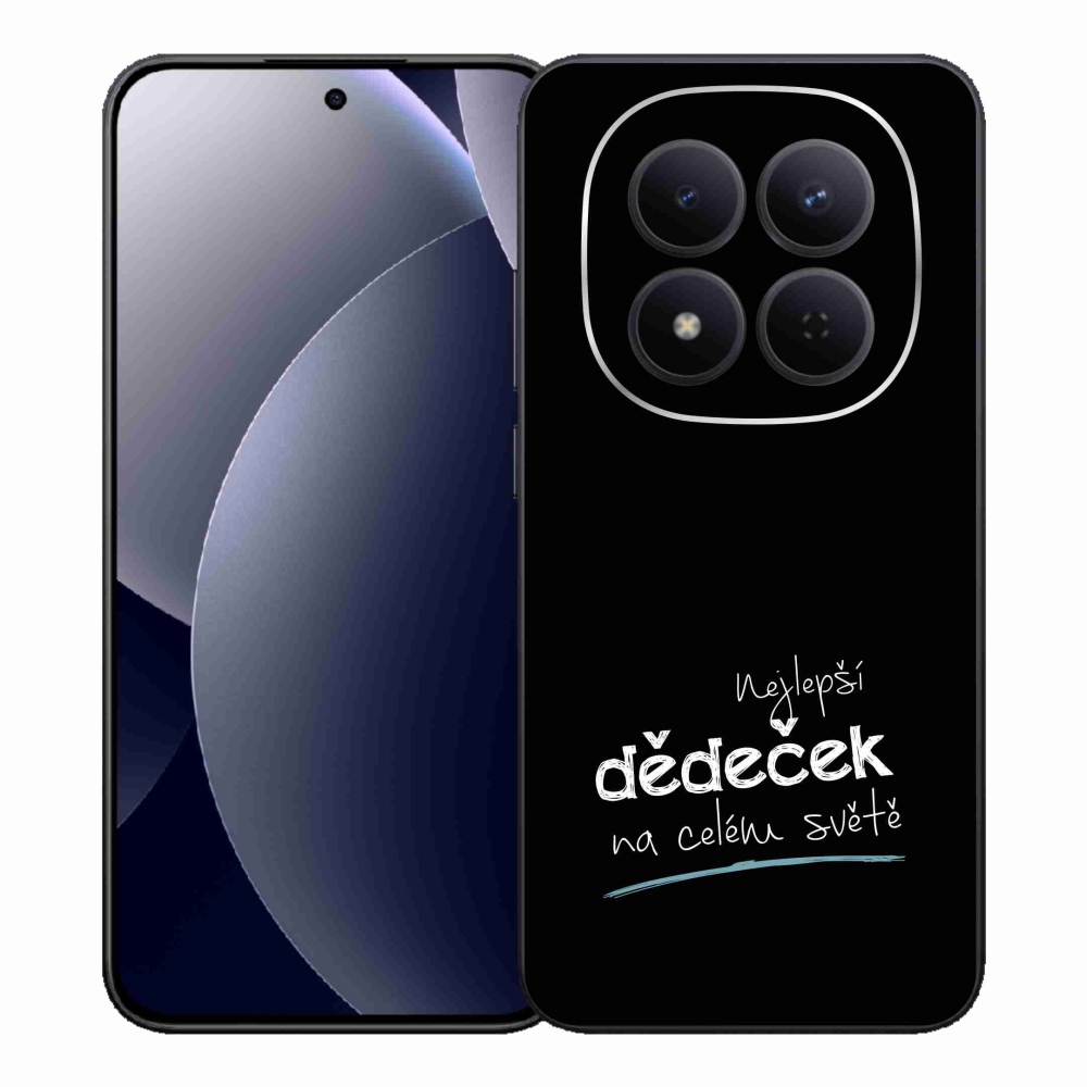 Gélový kryt mmCase na Xiaomi Redmi Note 15 Pro 5G - najlepší dedko 3 čierne pozadie