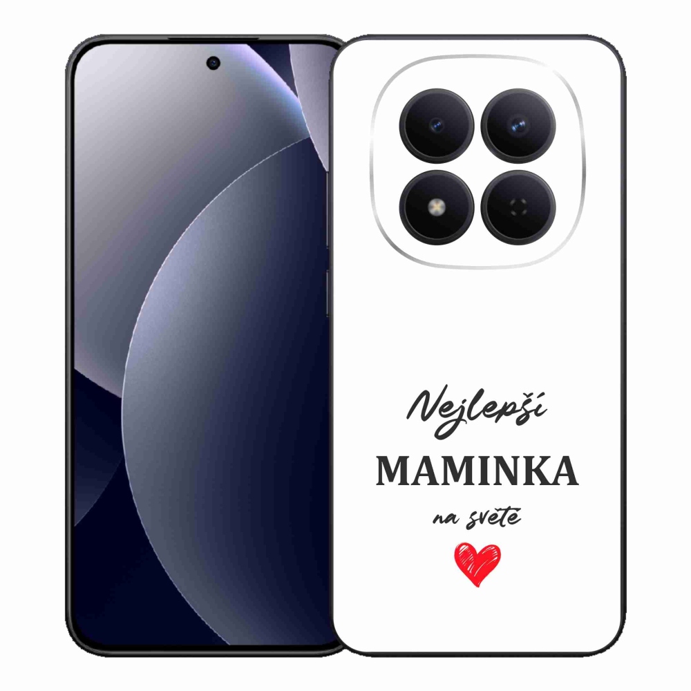 Gélový kryt mmCase na Xiaomi Redmi Note 15 Pro 5G - najlepšia mamička 1 biele pozadie