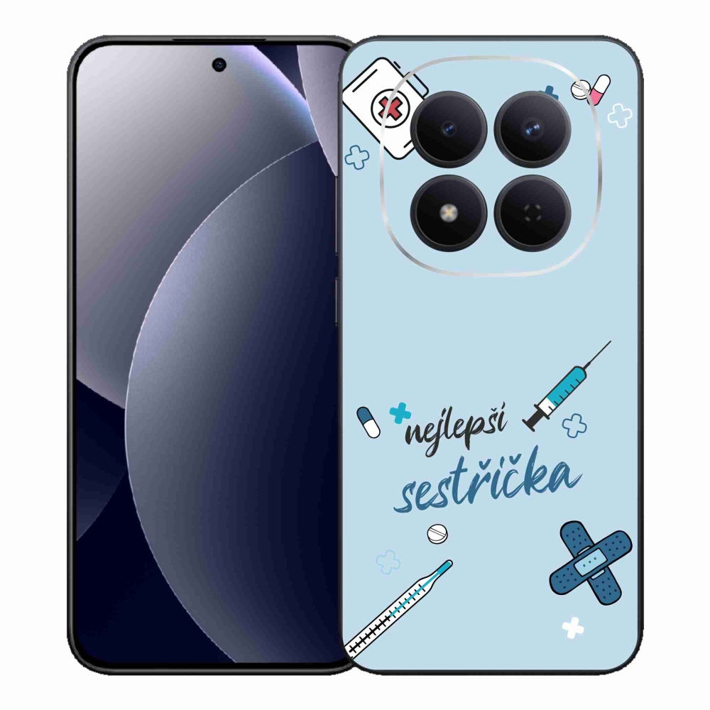 Gélový kryt mmCase na Xiaomi Redmi Note 15 Pro 5G - najlepšia sestrička modré pozadie