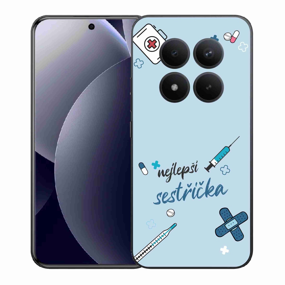 Gélový kryt mmCase na Xiaomi Redmi Note 15 Pro+ 5G/Xiaomi Poco M8 Pro 5G - najlepšia sestrička modré pozadie