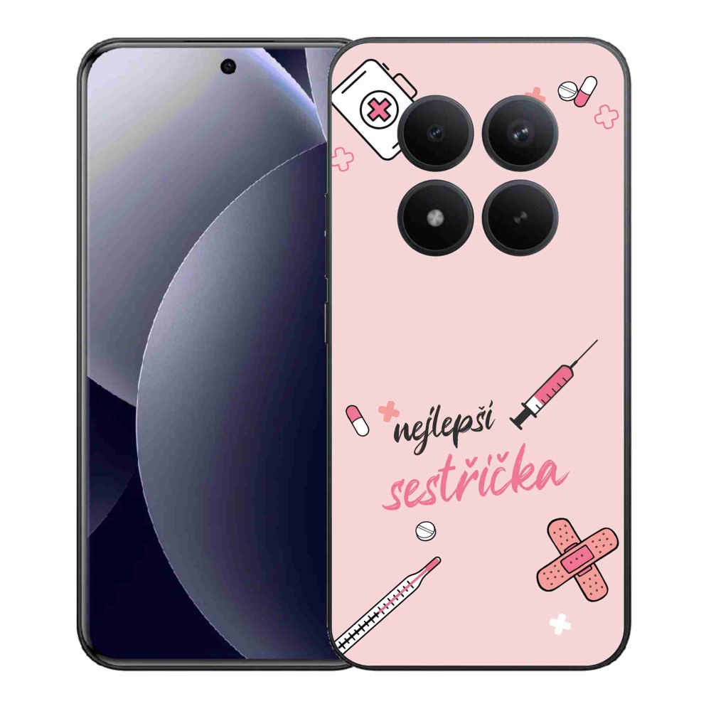 Gélový kryt mmCase na Xiaomi Redmi Note 15 Pro+ 5G/Xiaomi Poco M8 Pro 5G - najlepšia sestrička ružové pozadie