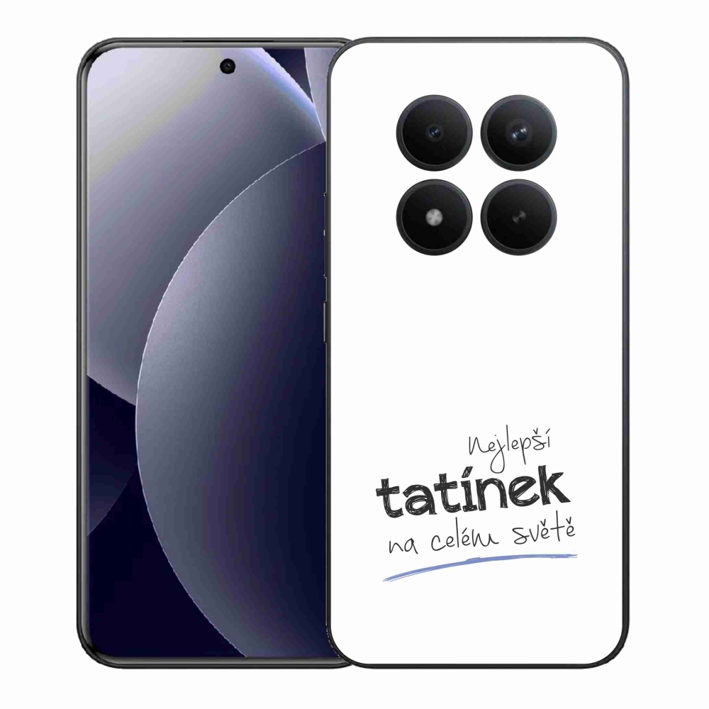 Gélový kryt mmCase na Xiaomi Redmi Note 15 Pro+ 5G/Xiaomi Poco M8 Pro 5G - najlepší otecko 4 biele pozadie