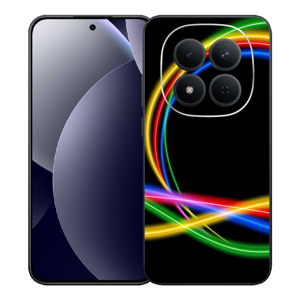 Gélový kryt mmCase na Xiaomi Redmi Note 15 Pro 5G - neónové kruhy