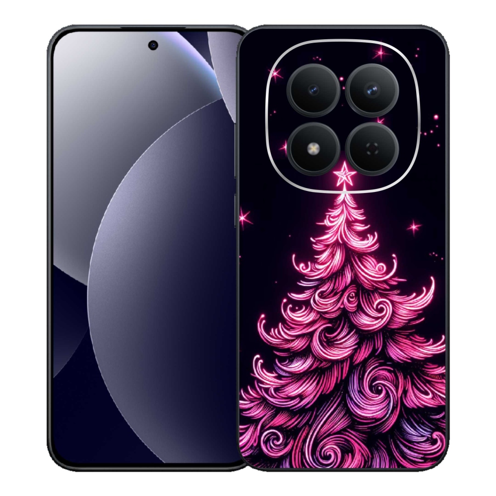 Gélový kryt mmCase na Xiaomi Redmi Note 15 Pro 5G - neónový vianočný stromček 2