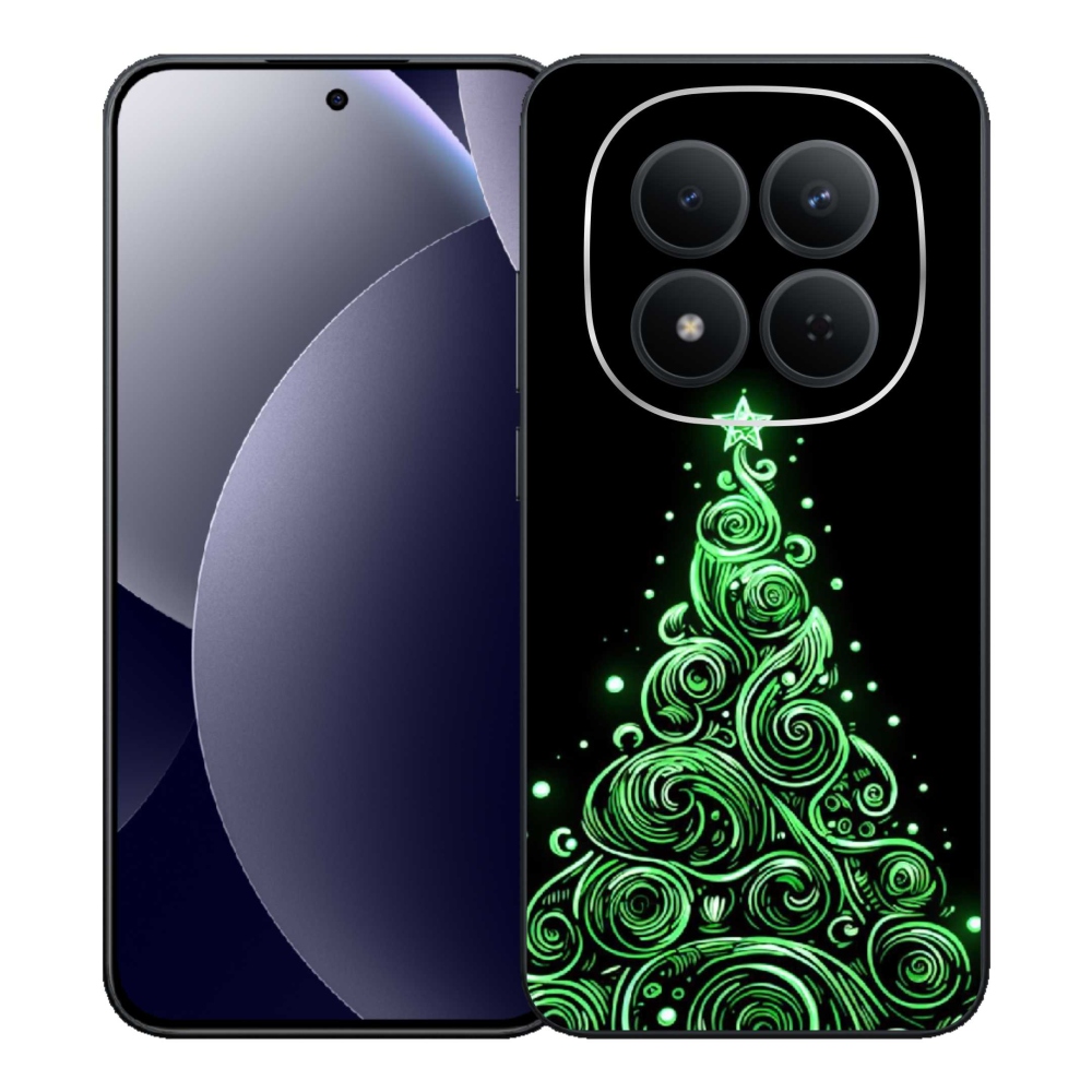 Gélový kryt mmCase na Xiaomi Redmi Note 15 Pro 5G - neónový vianočný stromček 3