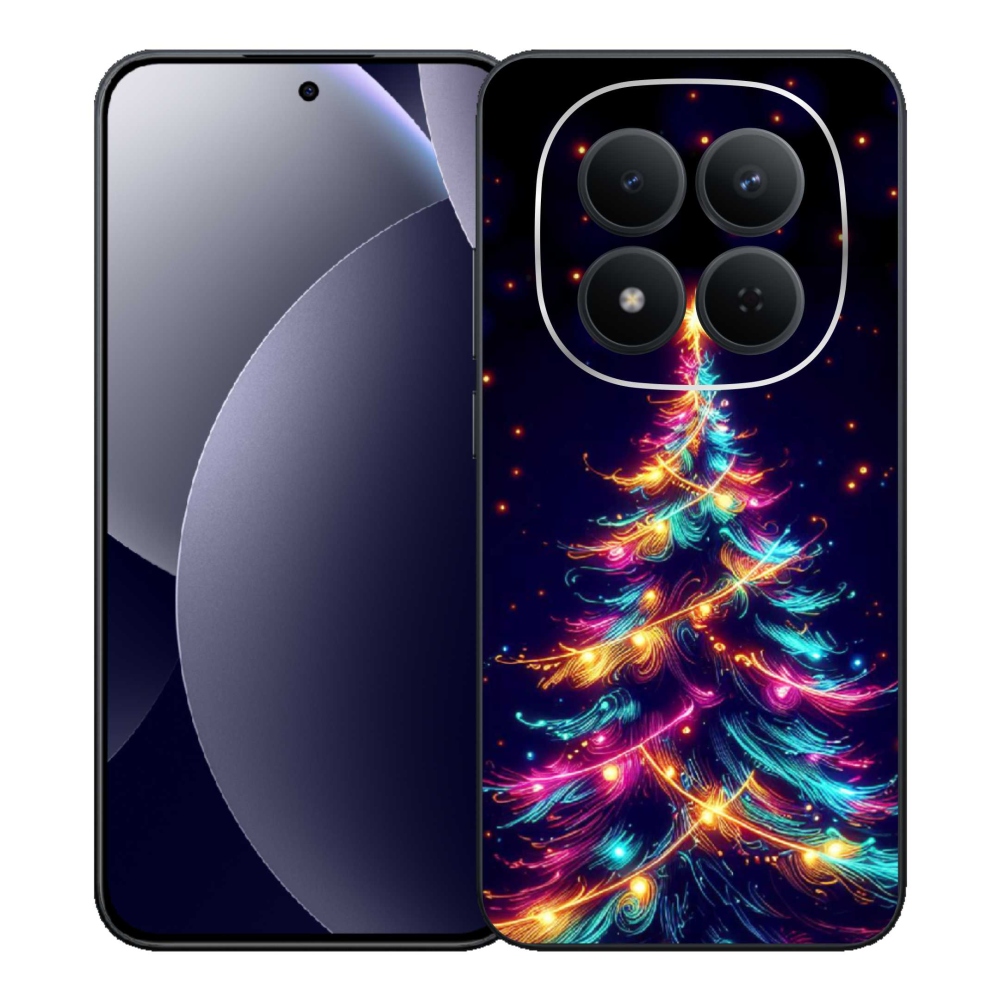 Gélový kryt mmCase na Xiaomi Redmi Note 15 Pro 5G - neónový vianočný stromček