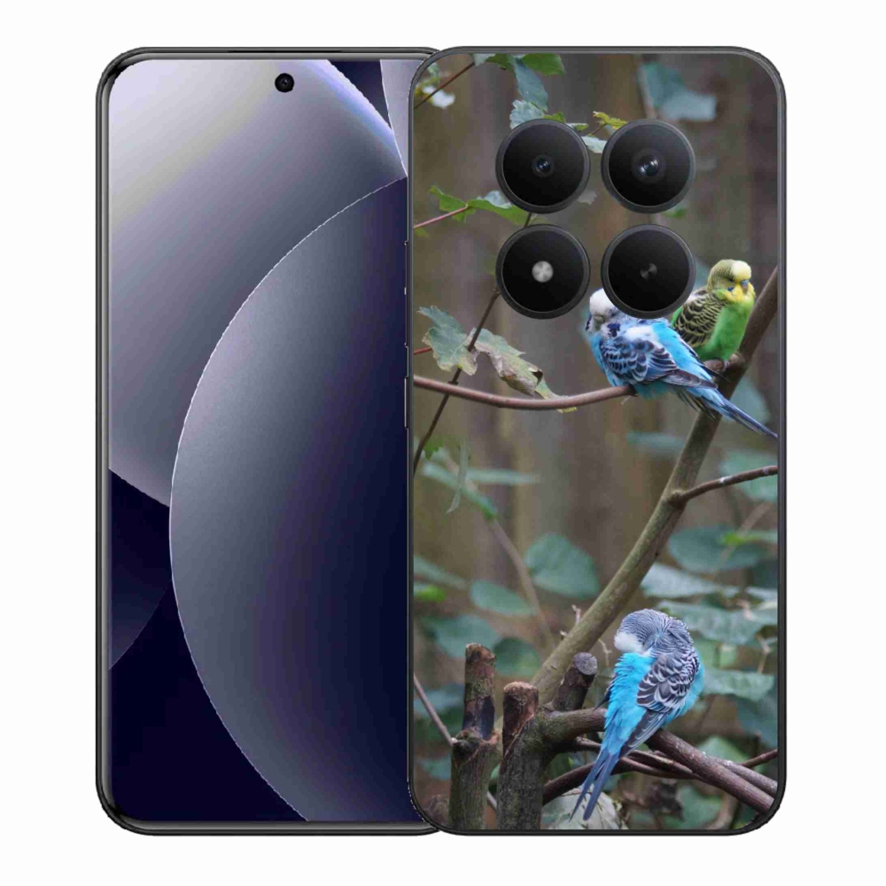 Gélový kryt mmCase na Xiaomi Redmi Note 15 Pro+ 5G - papagáje na vetve