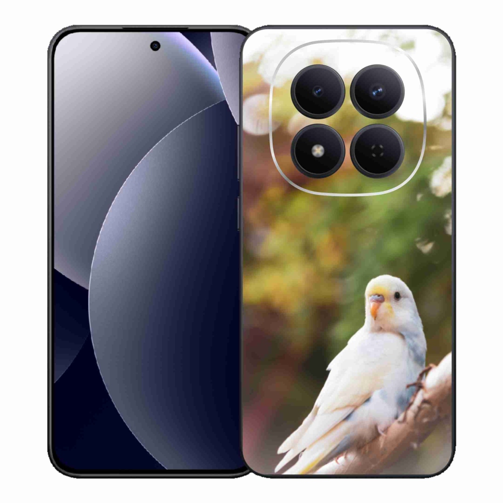 Gélový kryt mmCase na Xiaomi Redmi Note 15 Pro 5G - papagáj andulka biela