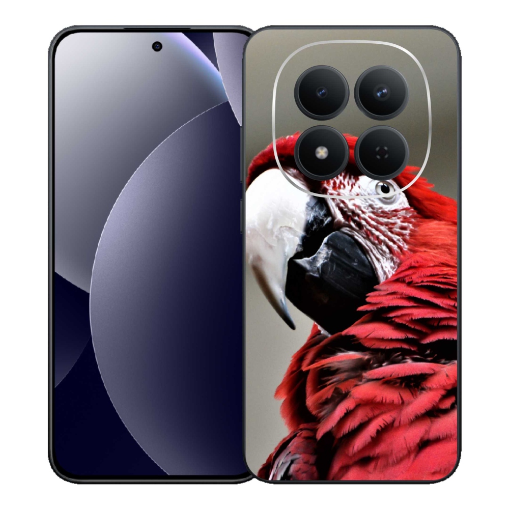 Gélový kryt mmCase na Xiaomi Redmi Note 15 Pro 5G - papagáj ara červený