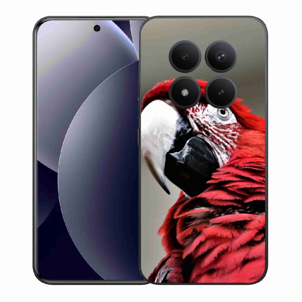 Gélový kryt mmCase na Xiaomi Redmi Note 15 Pro+ 5G/Xiaomi Poco M8 Pro 5G - papagáj ara červený