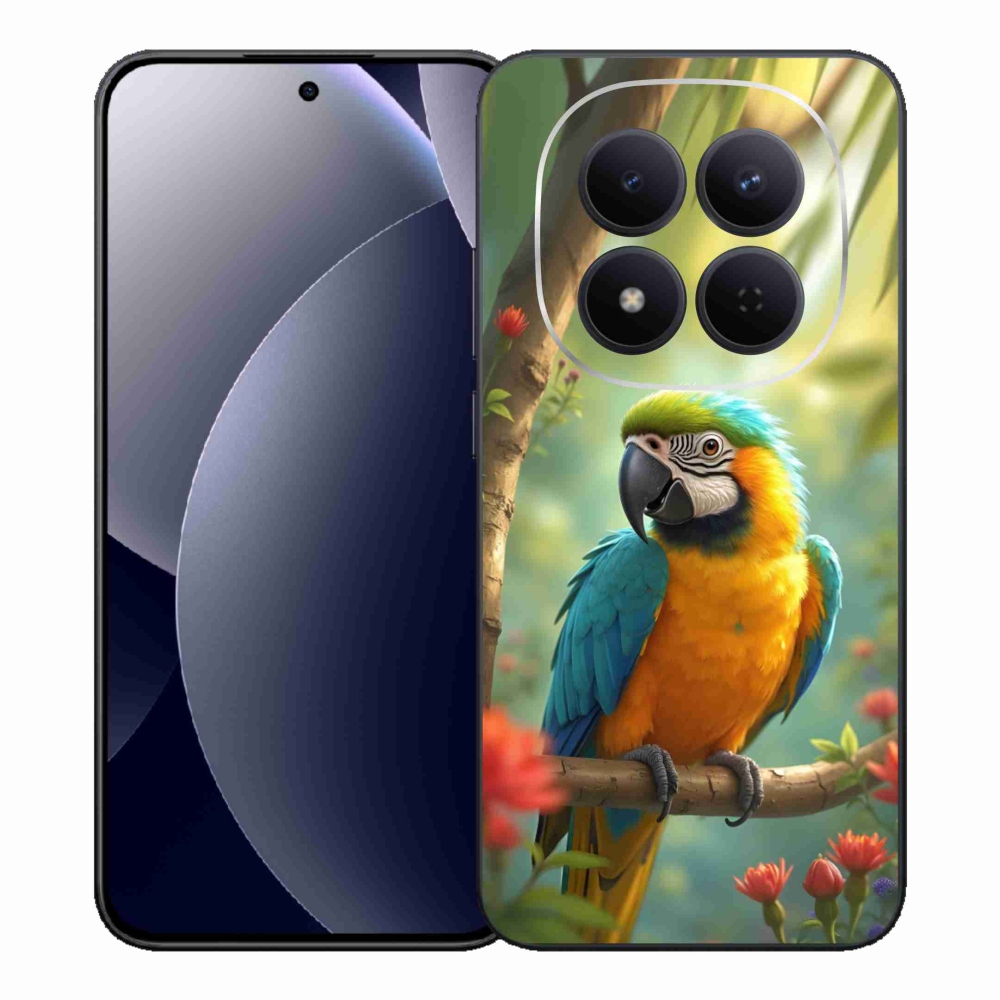 Gélový kryt mmCase na Xiaomi Redmi Note 15 Pre 5G - papagáj ara modrožltá