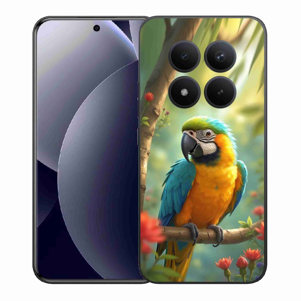 Gélový kryt mmCase na Xiaomi Redmi Note 15 Pro+ 5G - papagáj ara modrožltá