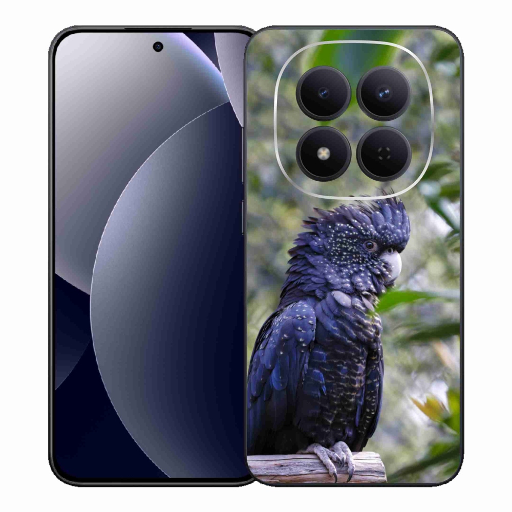 Gélový kryt mmCase na Xiaomi Redmi Note 15 Pre 5G - papagáj kakadu čierny