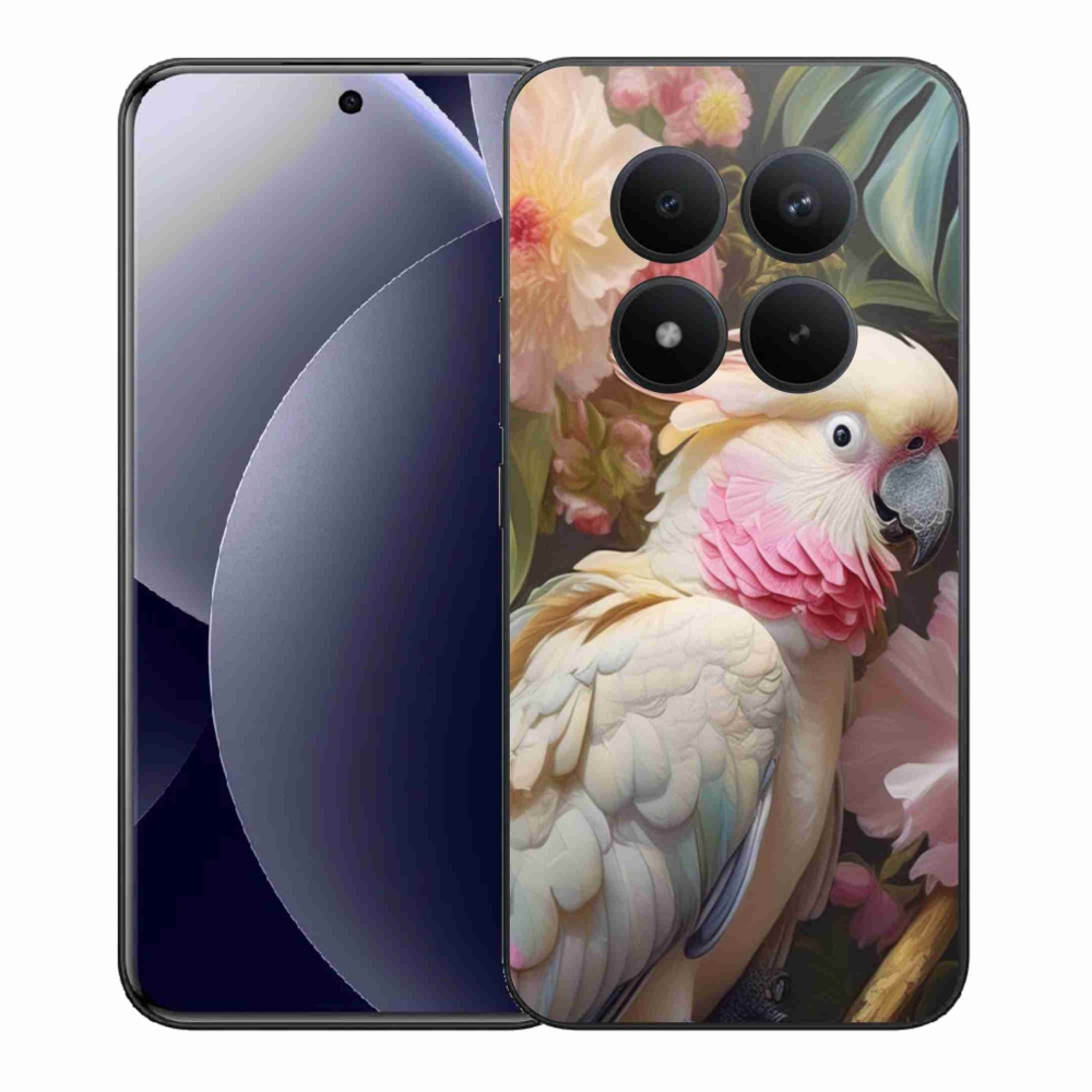Gélový kryt mmCase na Xiaomi Redmi Note 15 Pro+ 5G/Xiaomi Poco M8 Pro 5G - papagáj kakadu ružový 2
