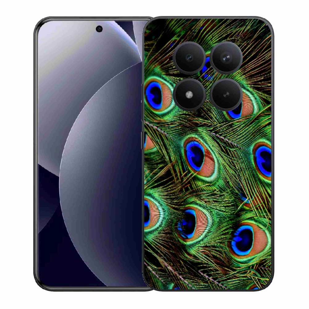Gélový kryt mmCase na Xiaomi Redmi Note 15 Pro+ 5G/Xiaomi Poco M8 Pro 5G - pávie perie