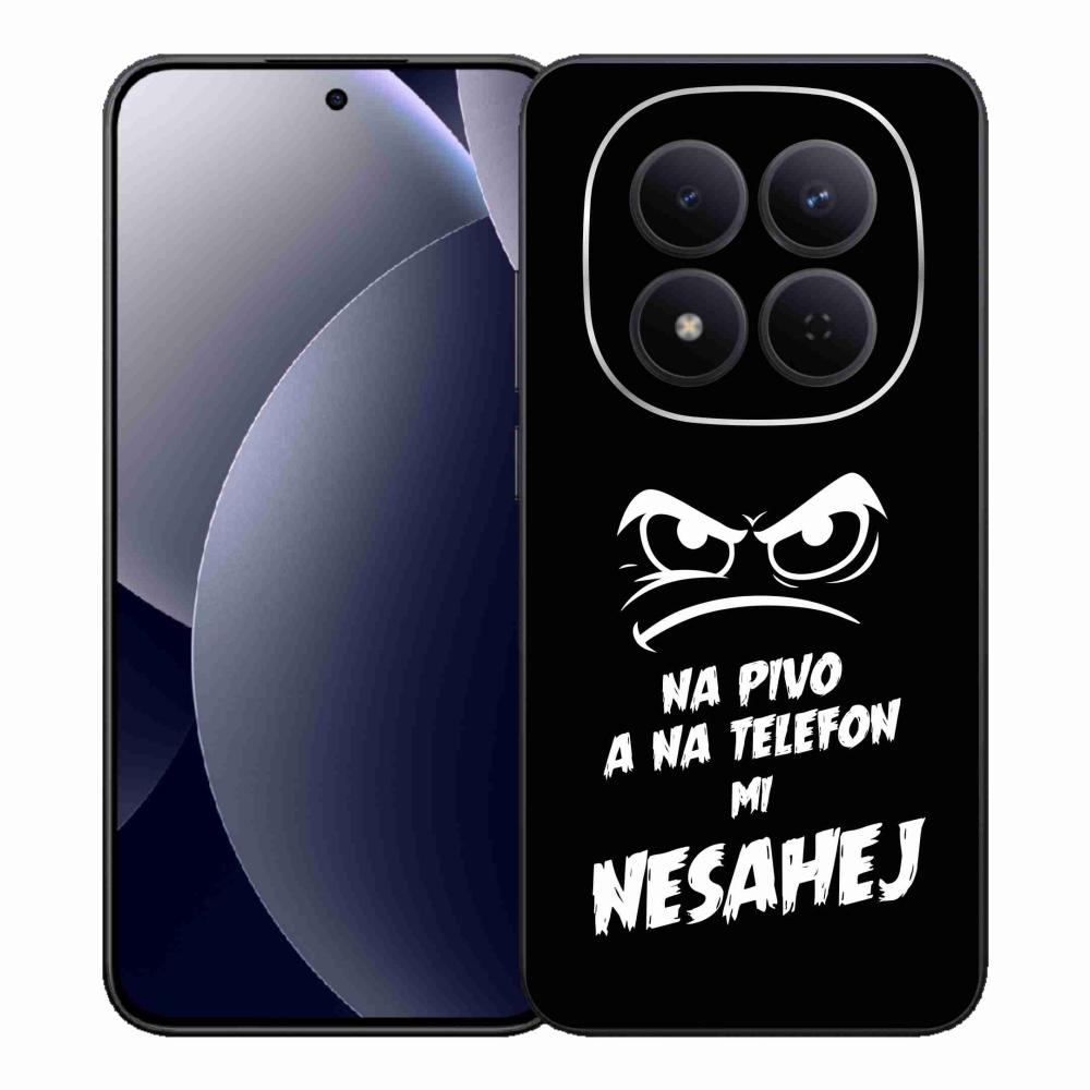 Gélový kryt mmCase na Xiaomi Redmi Note 15 Pro 5G - pivný motív 2 čierne pozadie