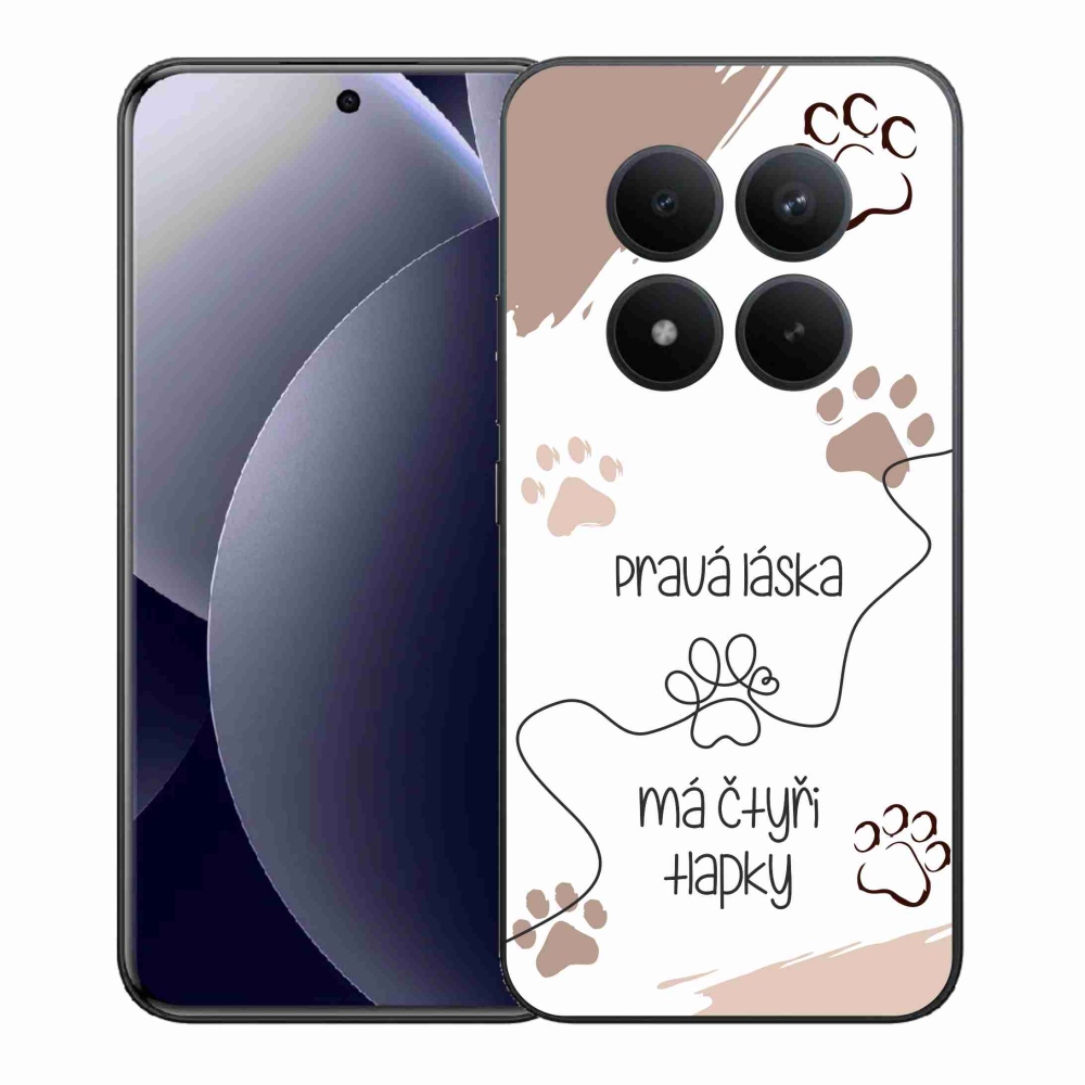 Gélový kryt mmCase na Xiaomi Redmi Note 15 Pro+ 5G/Xiaomi Poco M8 Pro 5G - psí motív 1 biele pozadie