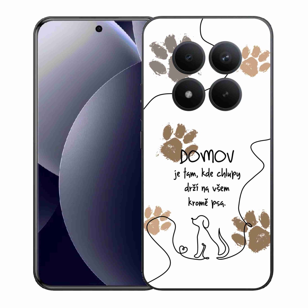 Gélový kryt mmCase na Xiaomi Redmi Note 15 Pro+ 5G/Xiaomi Poco M8 Pro 5G - psí motív biele pozadie