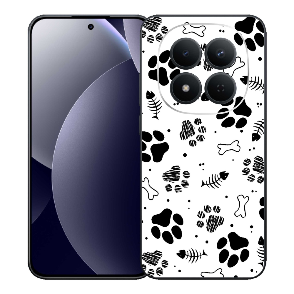 Gélový kryt mmCase na Xiaomi Redmi Note 15 Pro 5G - psie labky 1