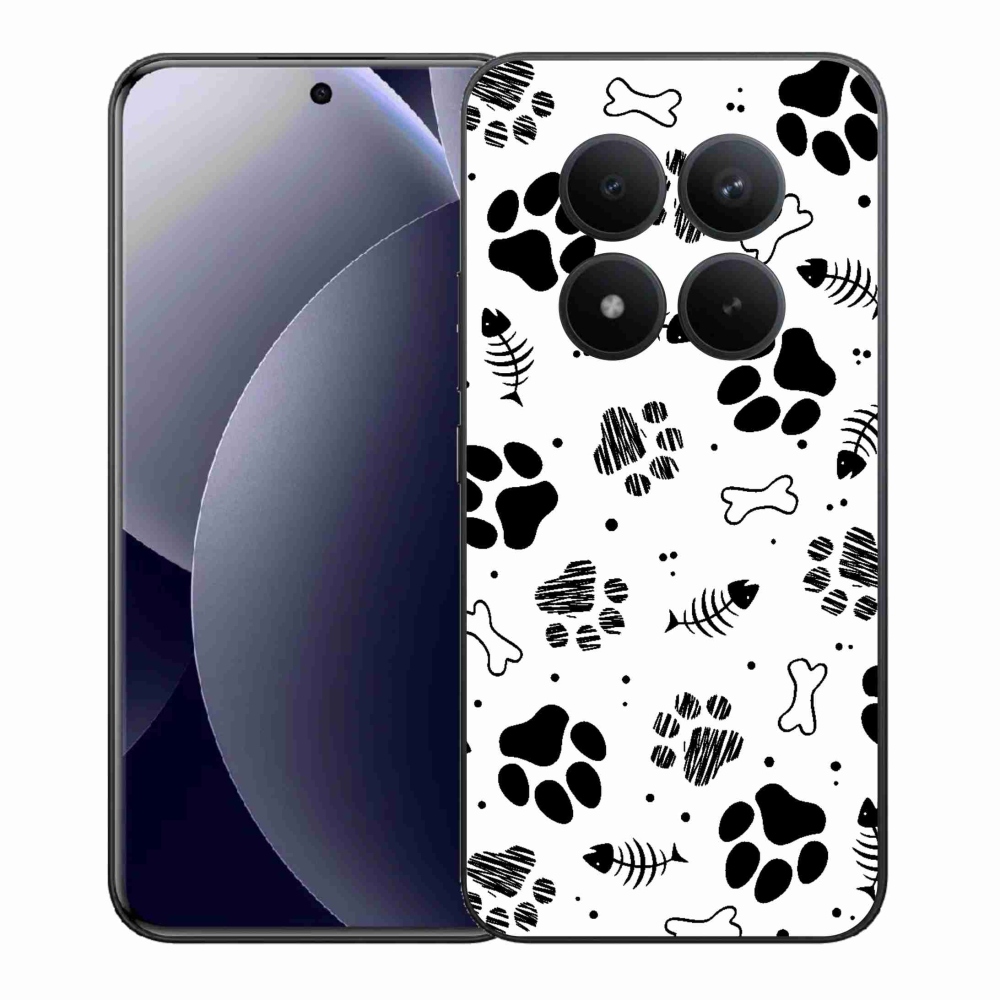 Gélový kryt mmCase na Xiaomi Redmi Note 15 Pro+ 5G/Xiaomi Poco M8 Pro 5G - psie labky 1