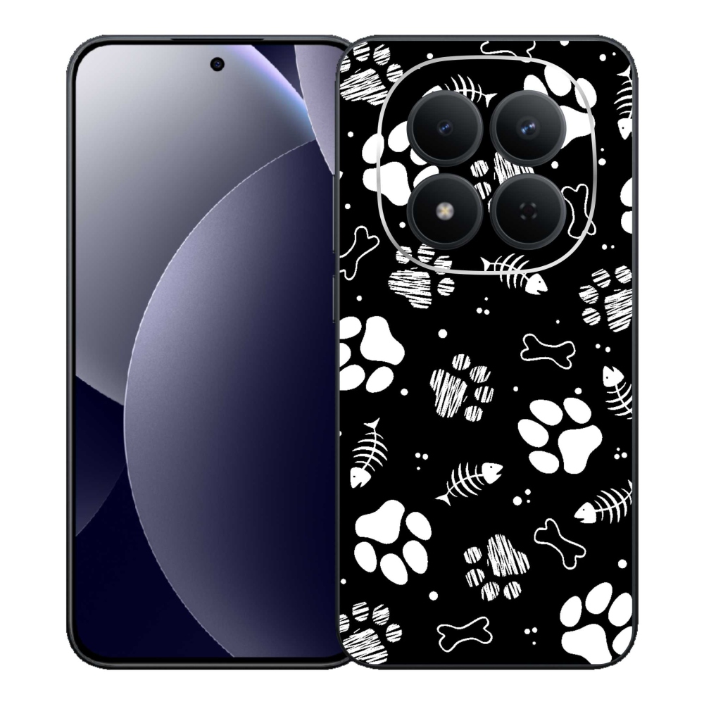 Gélový kryt mmCase na Xiaomi Redmi Note 15 Pro 5G - psie labky