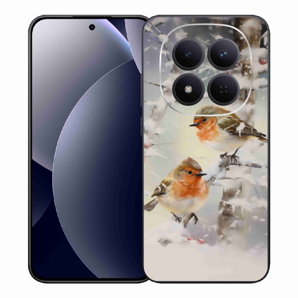 Gélový kryt mmCase na Xiaomi Redmi Note 15 Pro 5G - vtáčiky v zime