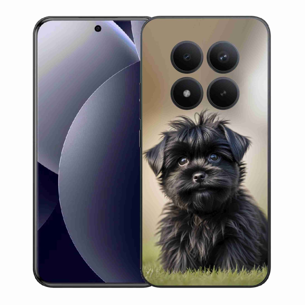 Gélový kryt mmCase na Xiaomi Redmi Note 15 Pro+ 5G - roztomilý čierny psík