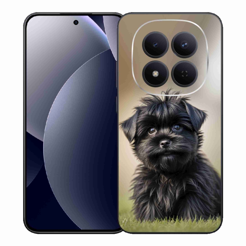 Gélový kryt mmCase na Xiaomi Redmi Note 15 Pro 5G - roztomilý čierny psík