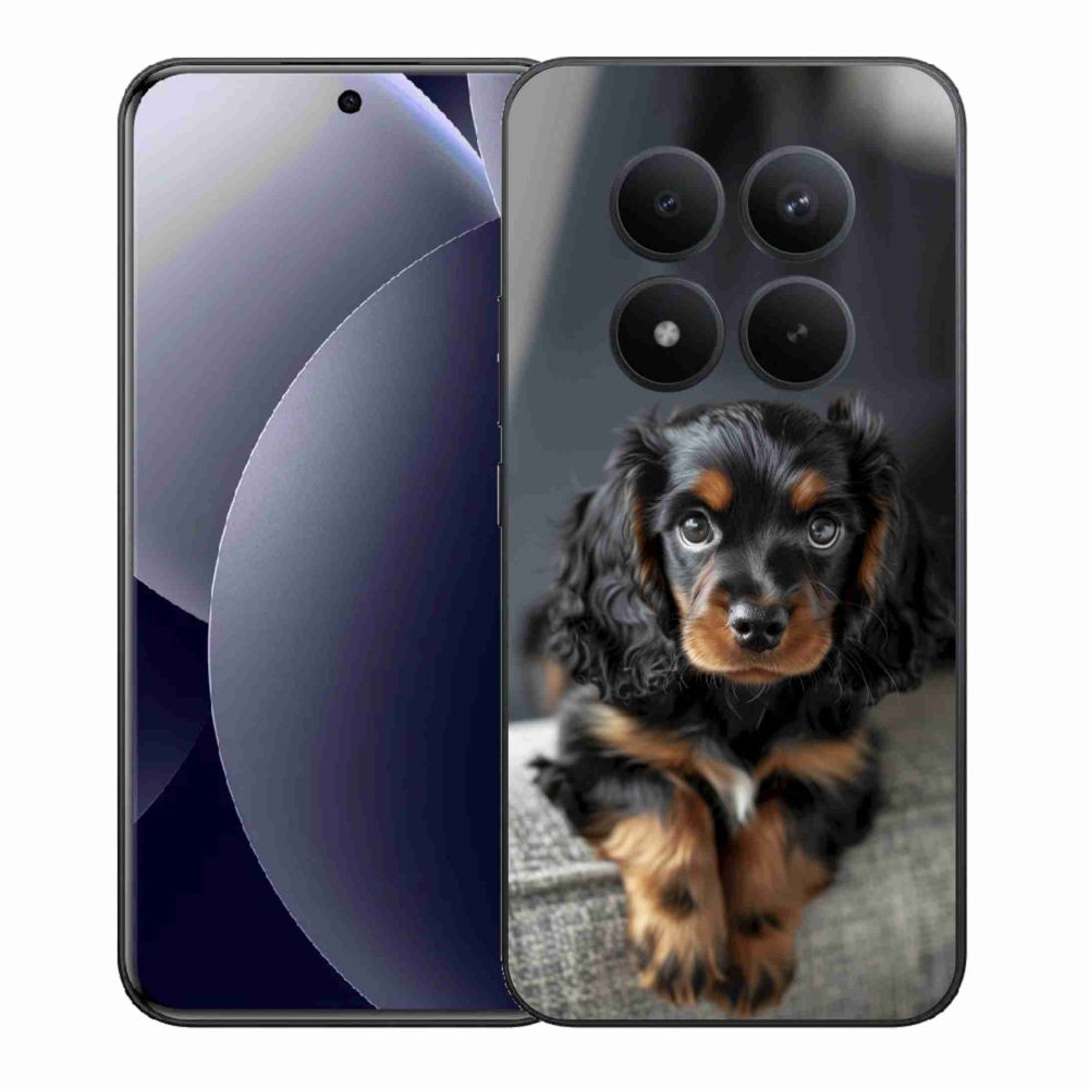 Gélový kryt mmCase na Xiaomi Redmi Note 15 Pro + 5G - roztomilý dlhosrstý jazvečík