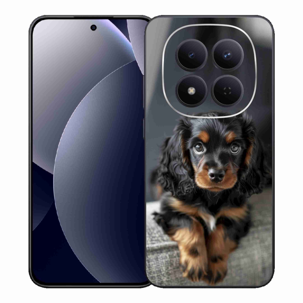 Gélový kryt mmCase na Xiaomi Redmi Note 15 Pre 5G - roztomilý dlhosrstý jazvečík