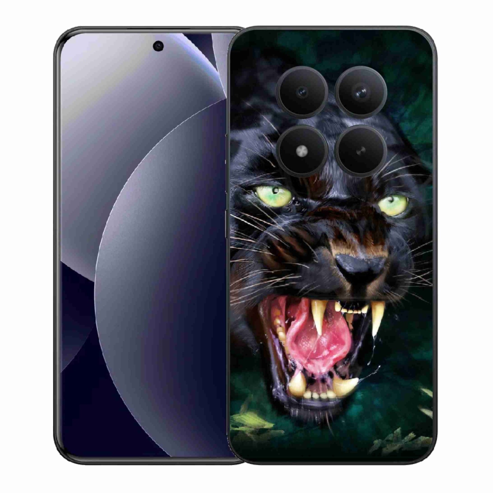 Gélový kryt mmCase na Xiaomi Redmi Note 15 Pro+ 5G/Xiaomi Poco M8 Pro 5G - rozzúrený čierny panter