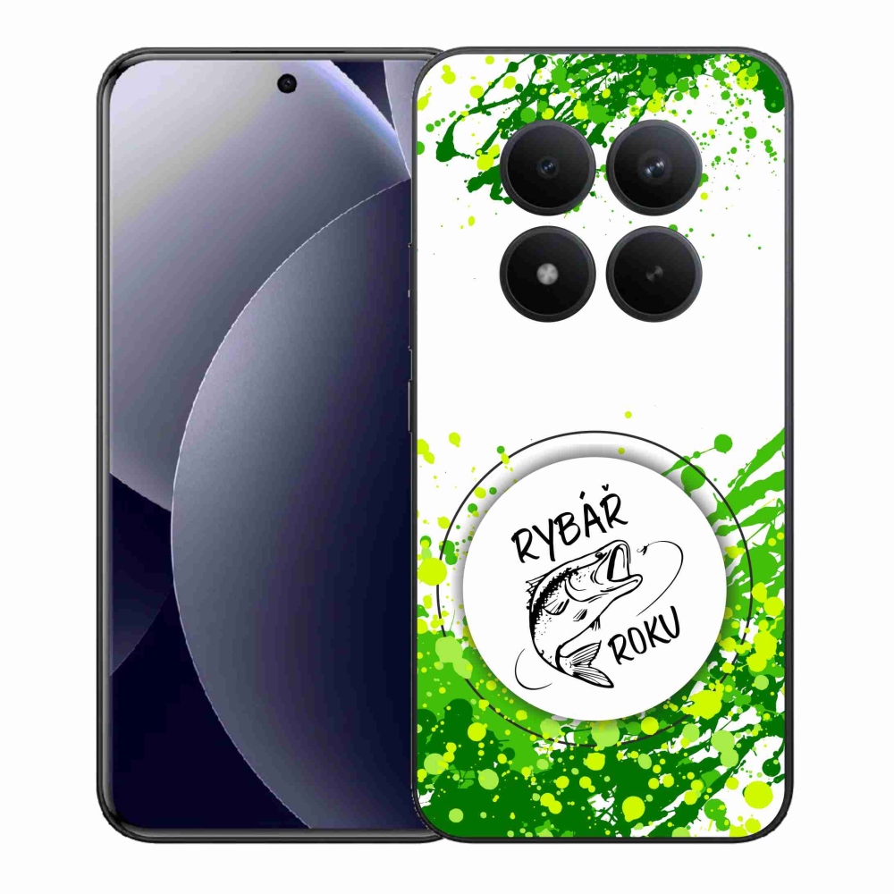 Gélový kryt mmCase na Xiaomi Redmi Note 15 Pro+ 5G/Xiaomi Poco M8 Pro 5G - rybár roka biele pozadie