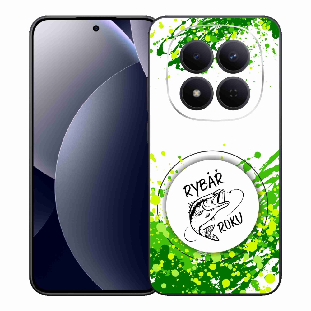 Gélový kryt mmCase na Xiaomi Redmi Note 15 Pro 5G - rybár roka biele pozadie