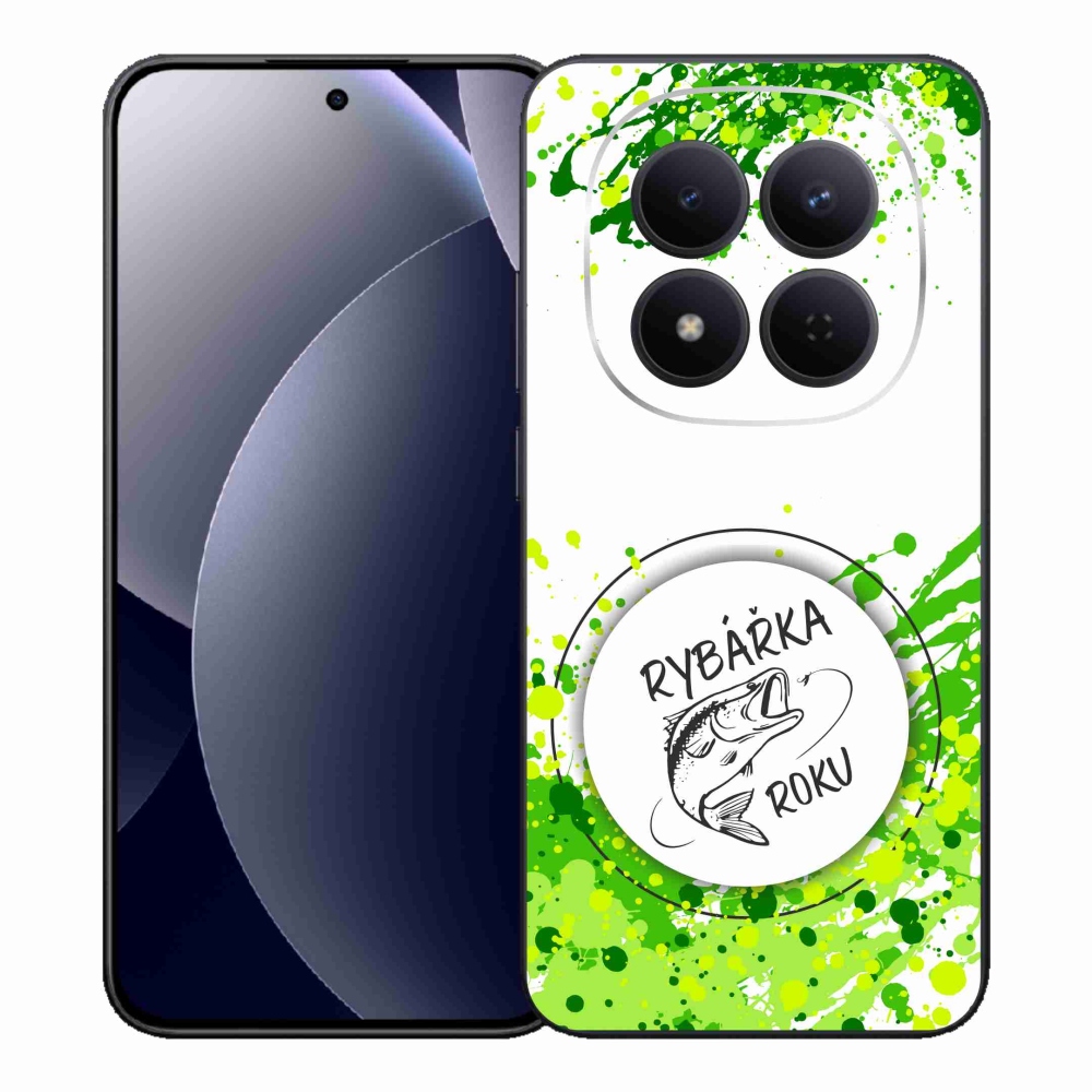 Gélový kryt mmCase na Xiaomi Redmi Note 15 Pro 5G - rybárka roka biele pozadie