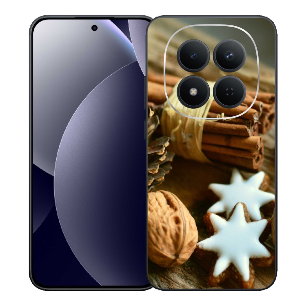 Gélový kryt mmCase na Xiaomi Redmi Note 15 Pro 5G - škorica a perníčky