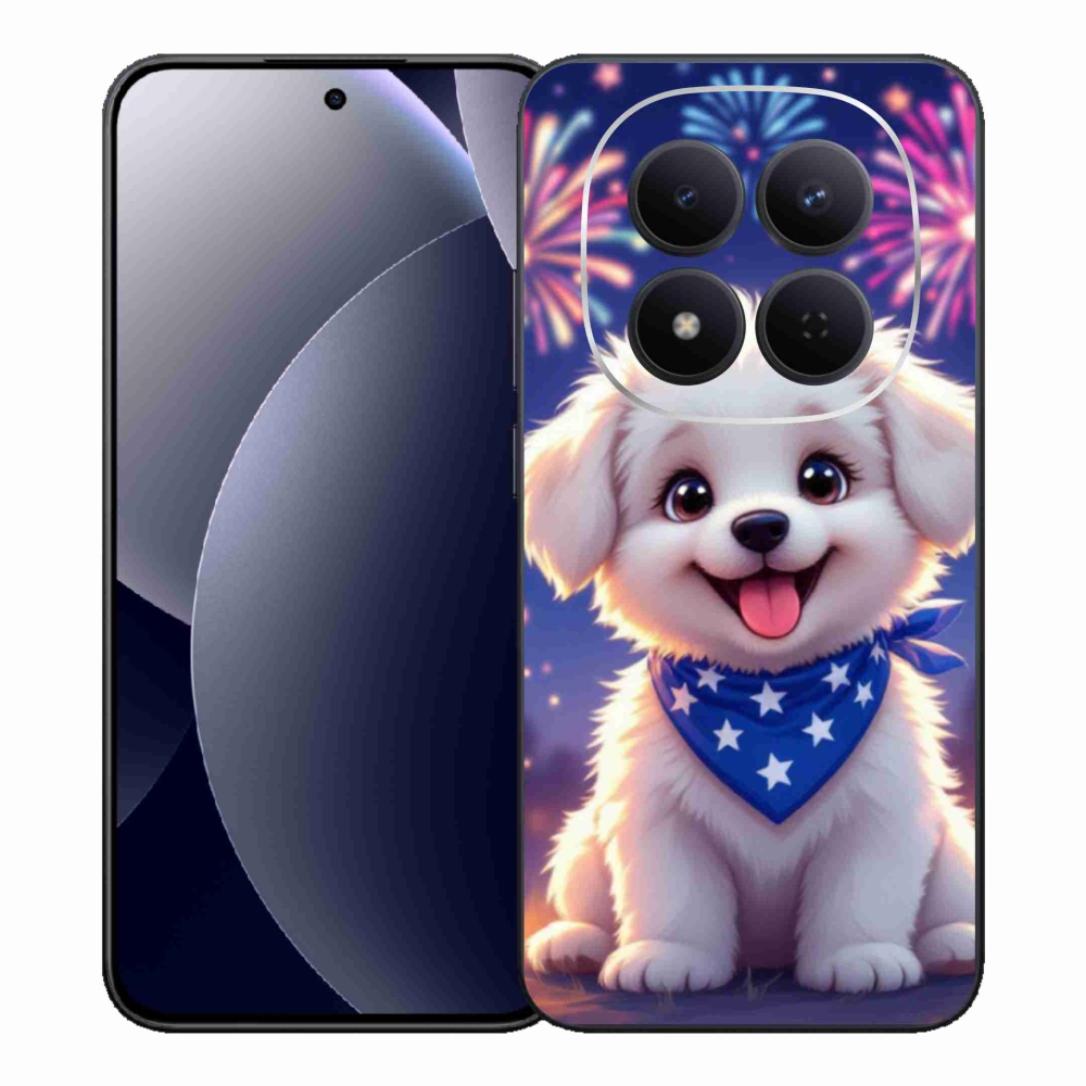 Gélový kryt mmCase na Xiaomi Redmi Note 15 Pro 5G - slávnostné šteňa