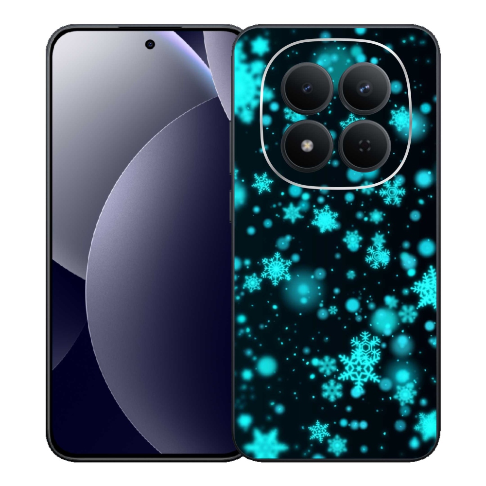 Gélový kryt mmCase na Xiaomi Redmi Note 15 Pro 5G - snehové vločky 1
