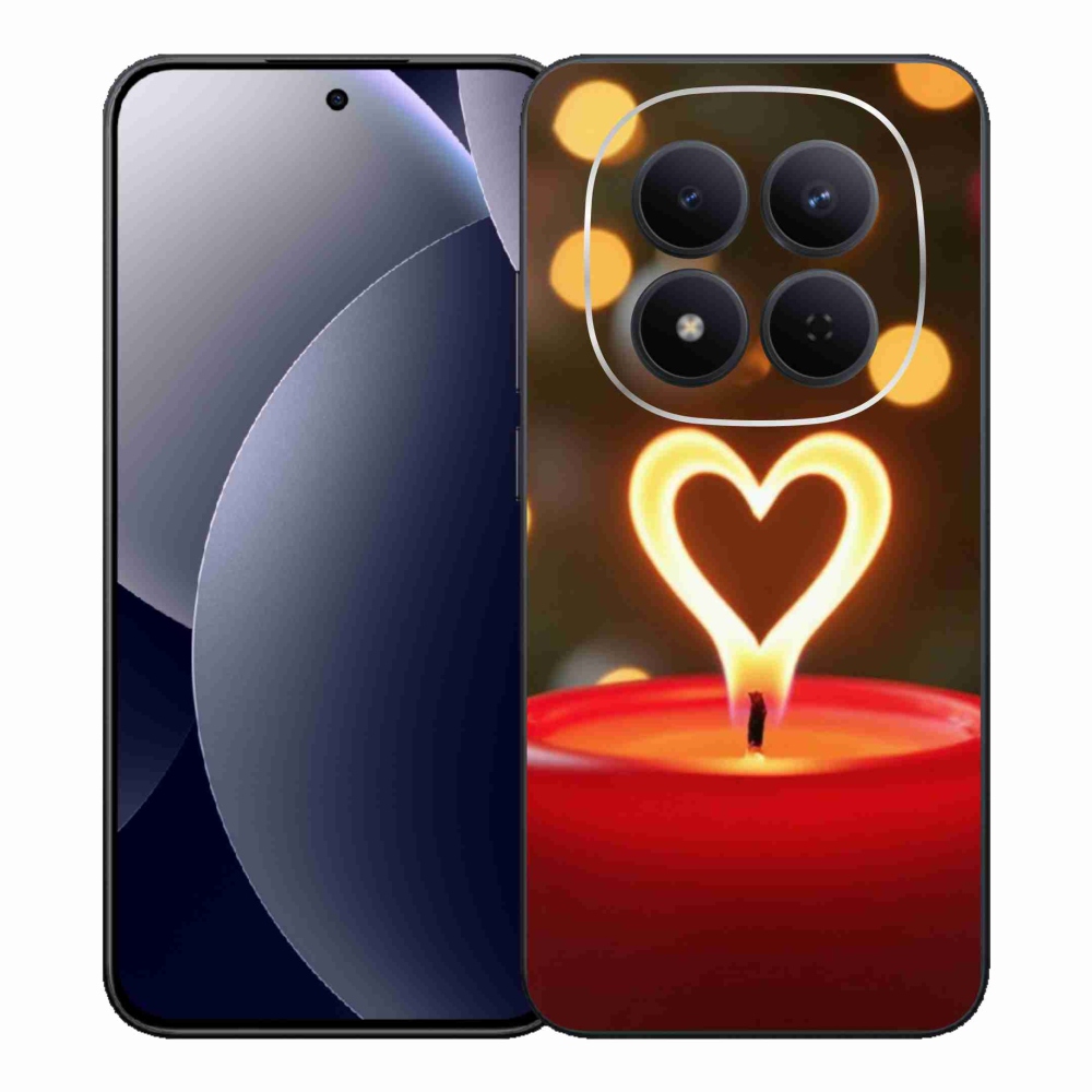 Gélový kryt mmCase na Xiaomi Redmi Note 15 Pro 5G - srdce z plameňa