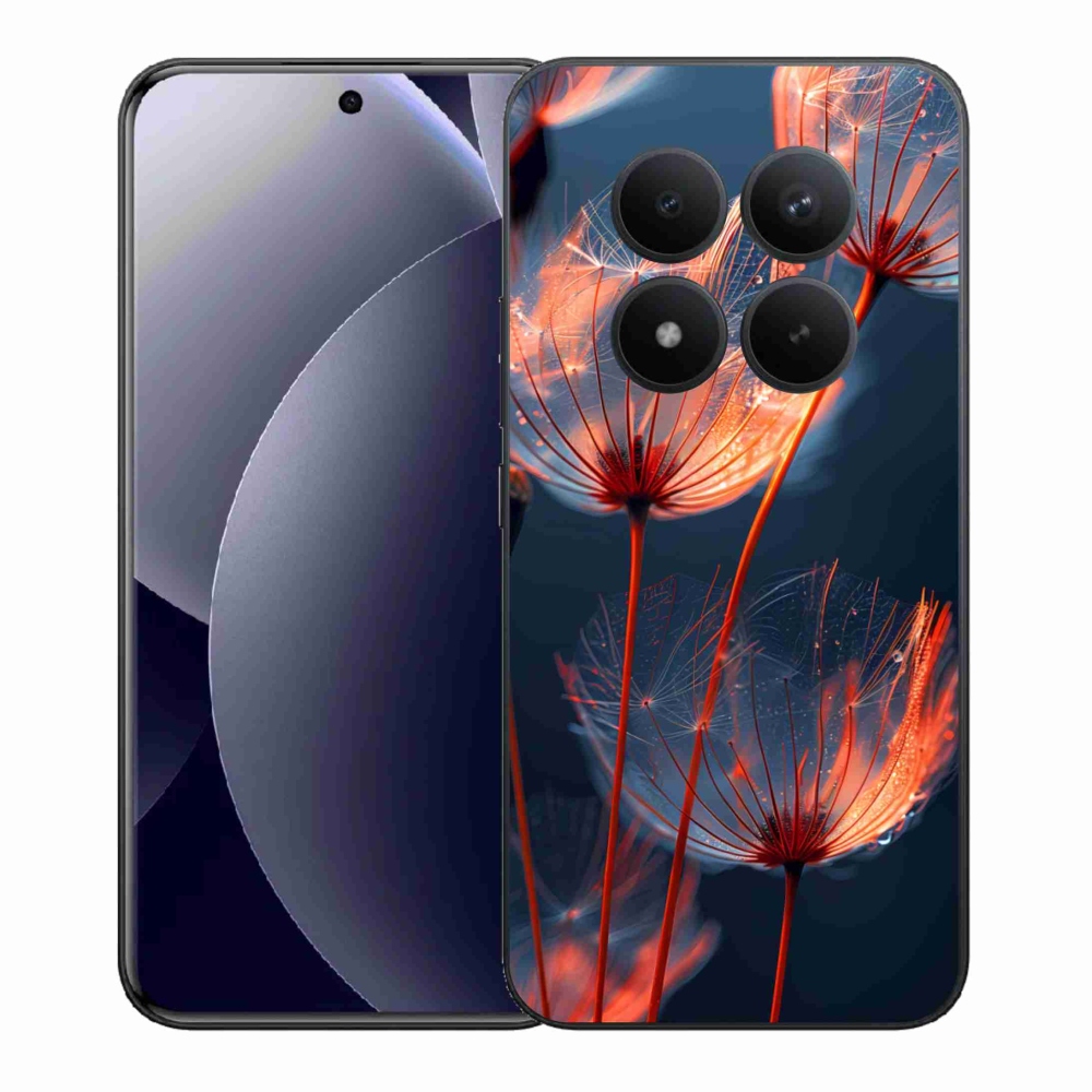 Gélový kryt mmCase na Xiaomi Redmi Note 15 Pro+ 5G/Xiaomi Poco M8 Pro 5G - svetielkujúce páperie