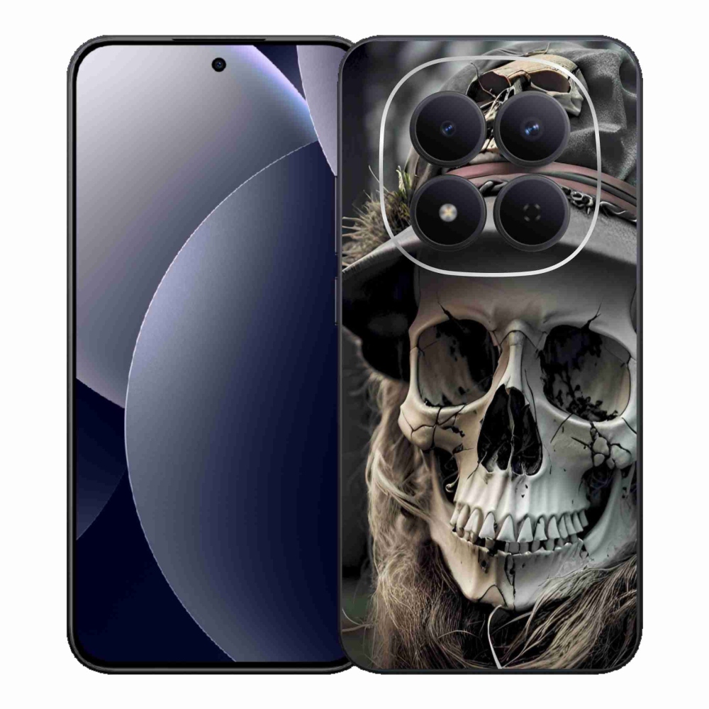 Gélový kryt mmCase na Xiaomi Redmi Note 15 Pro 5G - temná lebka